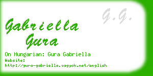 gabriella gura business card